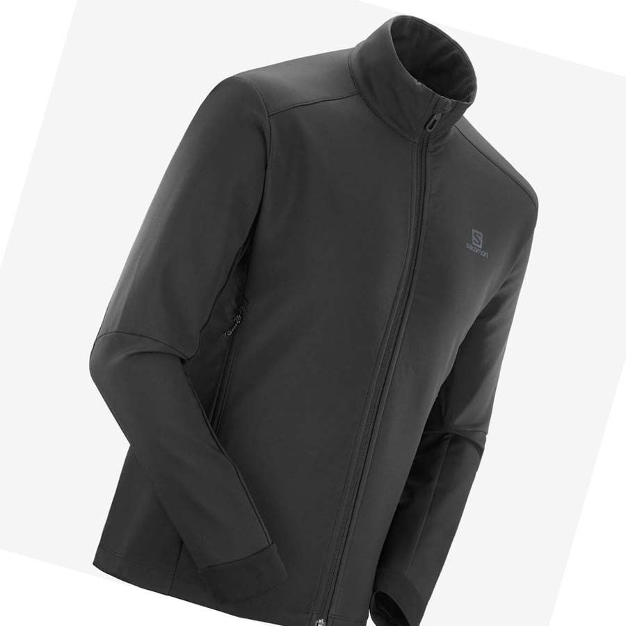 Chaquetas Salomon AGILE SOFTSHELL Hombre Negros | MX 3259GSO